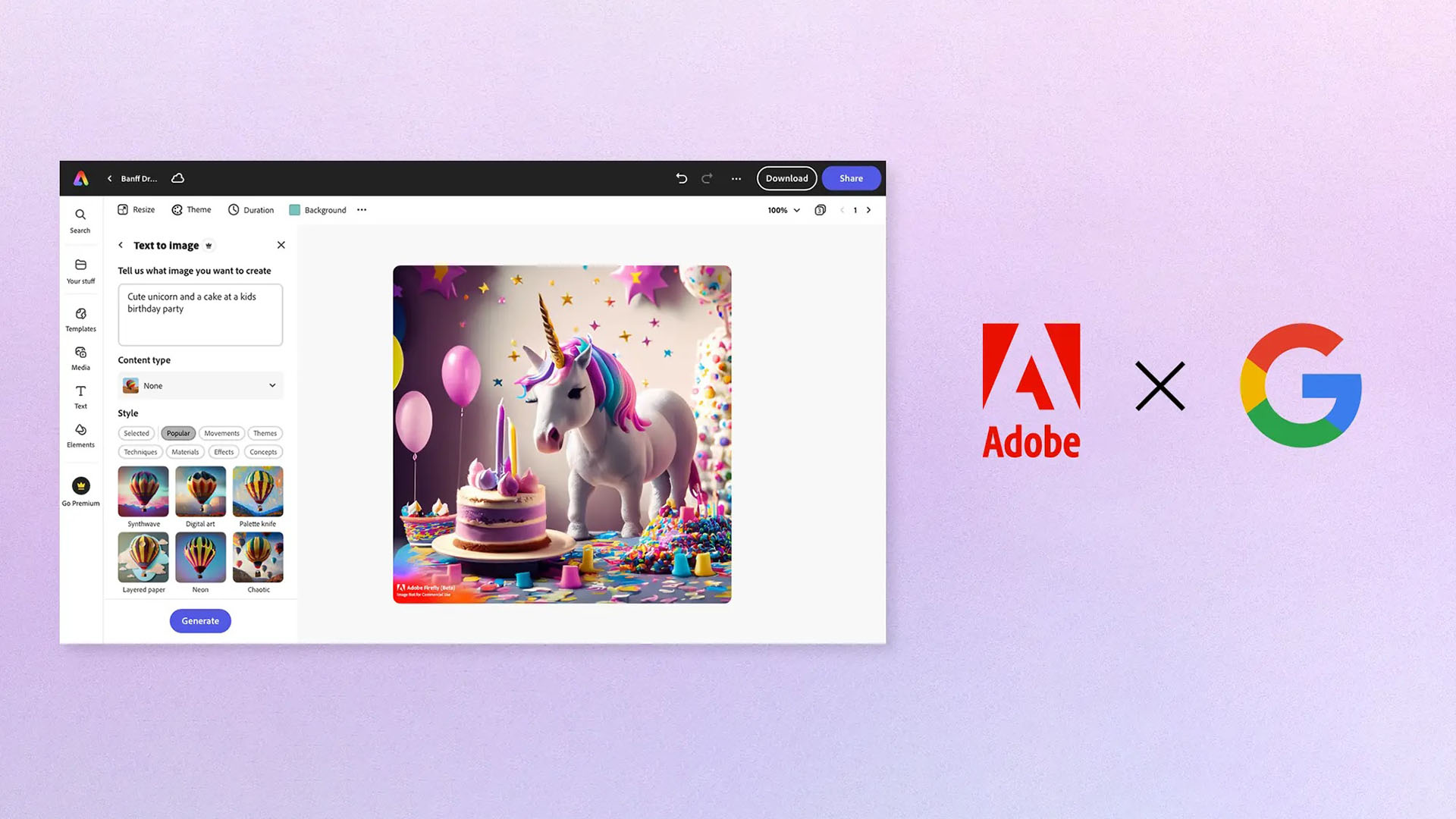 【adobe 新聞封面】adobe Firefly 提供以創作者為中心的商用生成式ai